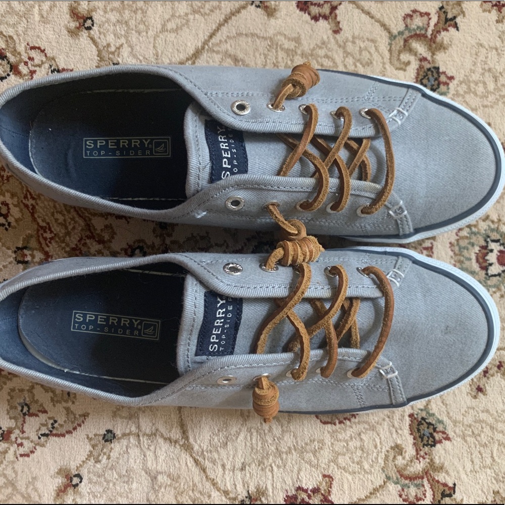 Gray Sperry Canvas Sneaker